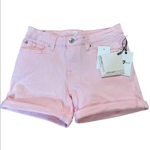 7 For All ManKind Girls 👧 Pink Shorts